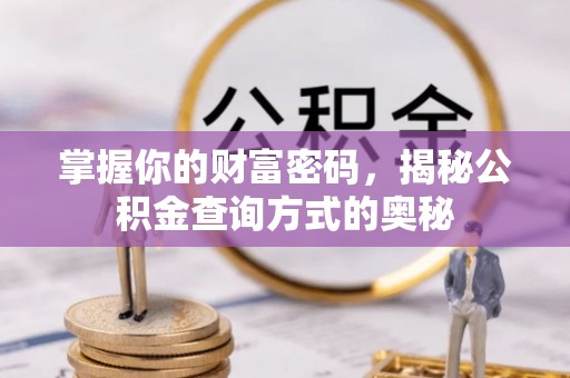 丰南掌握你的财富密码，揭秘公积金查询方式的奥秘