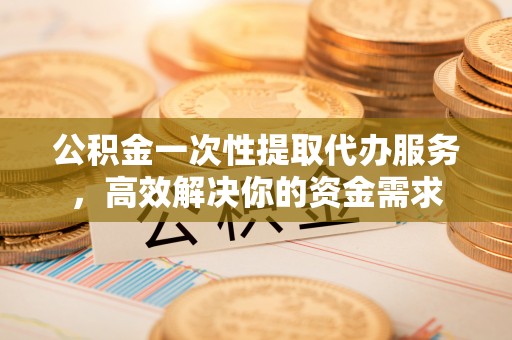 丰南公积金一次性提取代办服务，高效解决你的资金需求