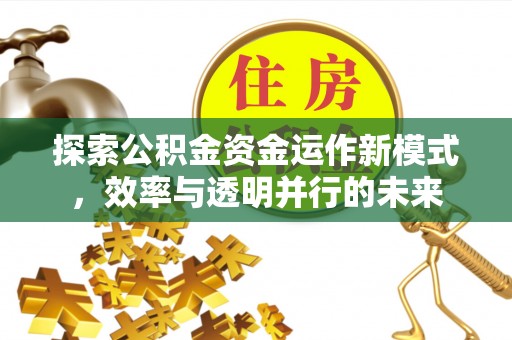 丰南探索公积金资金运作新模式，效率与透明并行的未来