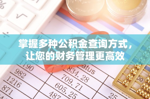 丰南掌握多种公积金查询方式，让您的财务管理更高效
