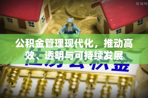 丰南公积金管理现代化，推动高效、透明与可持续发展