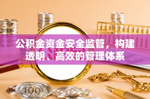 丰南公积金资金安全监管，构建透明、高效的管理体系