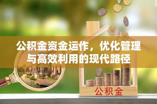 丰南公积金资金运作，优化管理与高效利用的现代路径