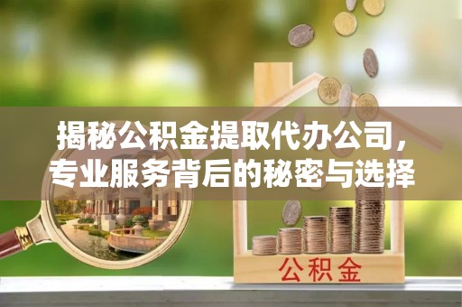 丰南揭秘公积金提取代办公司，专业服务背后的秘密与选择指南