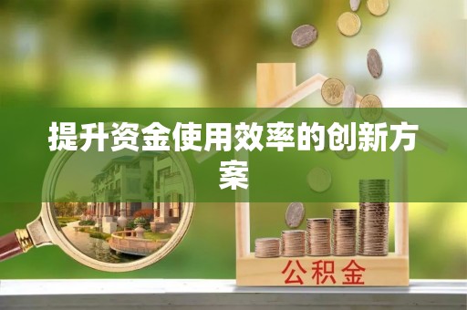 丰南提升资金使用效率的创新方案