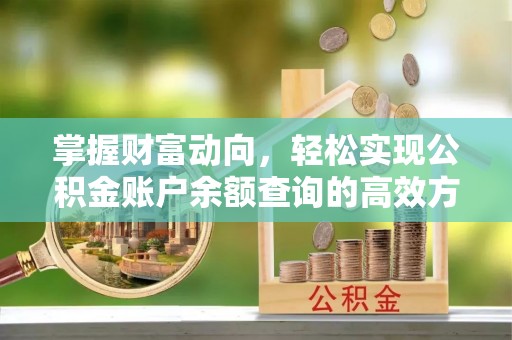 丰南掌握财富动向，轻松实现公积金账户余额查询的高效方式