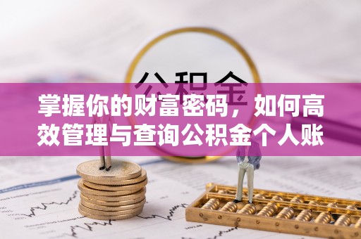 丰南掌握你的财富密码，如何高效管理与查询公积金个人账户信息
