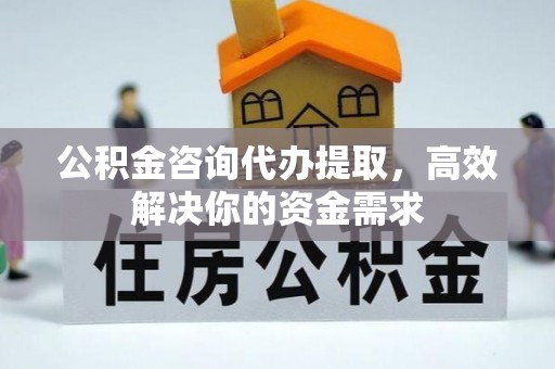 丰南公积金咨询代办提取，高效解决你的资金需求