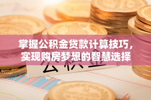 丰南掌握公积金贷款计算技巧，实现购房梦想的智慧选择