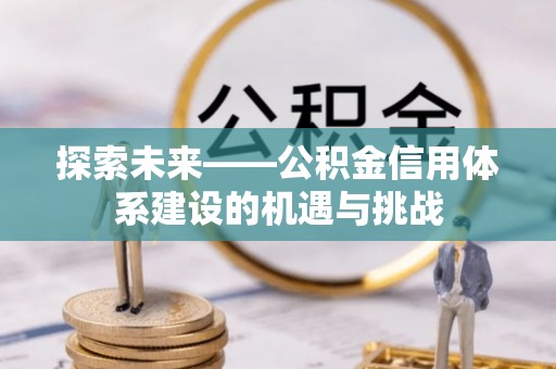 丰南探索未来——公积金信用体系建设的机遇与挑战