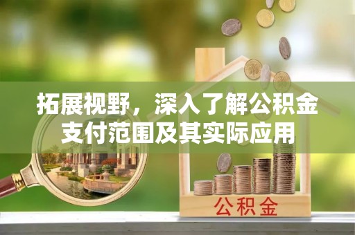 丰南拓展视野，深入了解公积金支付范围及其实际应用