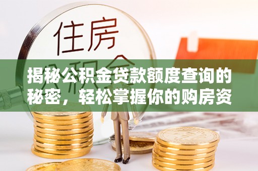 丰南揭秘公积金贷款额度查询的秘密，轻松掌握你的购房资金