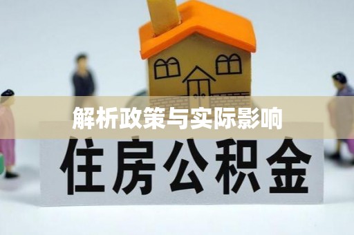 丰南解析政策与实际影响