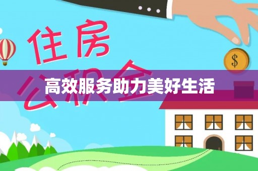 丰南高效服务助力美好生活