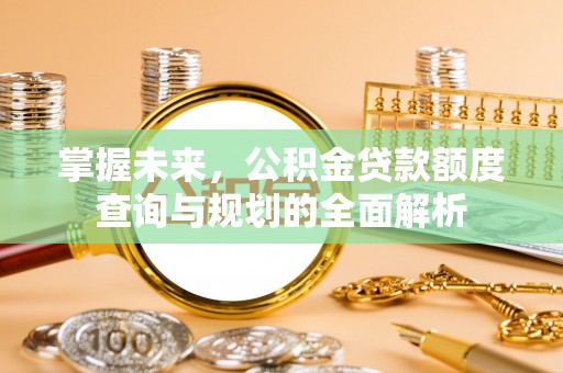 丰南掌握未来，公积金贷款额度查询与规划的全面解析