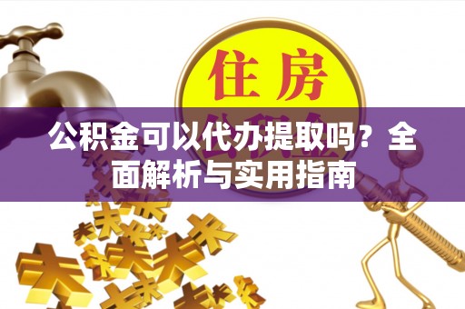 丰南公积金可以代办提取吗？全面解析与实用指南