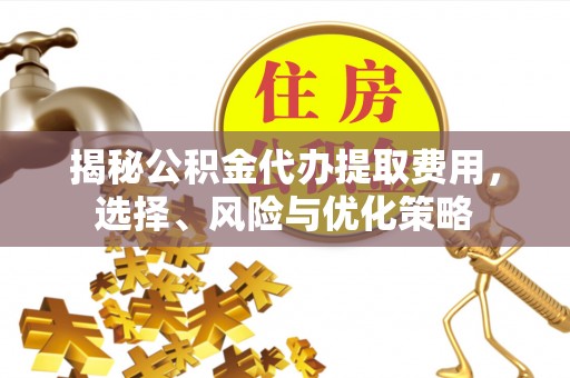 丰南揭秘公积金代办提取费用，选择、风险与优化策略