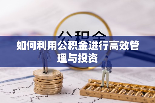 丰南如何利用公积金进行高效管理与投资