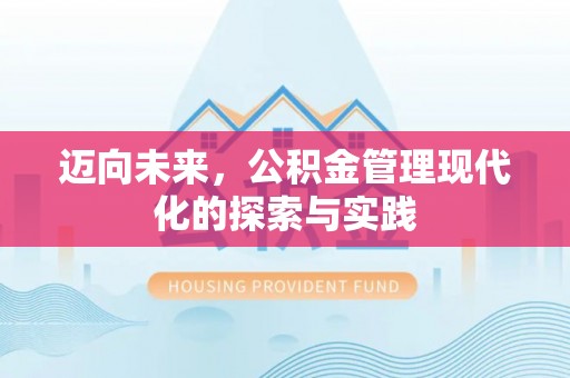 丰南迈向未来，公积金管理现代化的探索与实践
