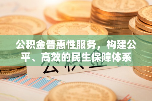 丰南公积金普惠性服务，构建公平、高效的民生保障体系