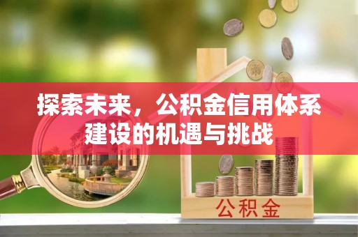 丰南探索未来，公积金信用体系建设的机遇与挑战