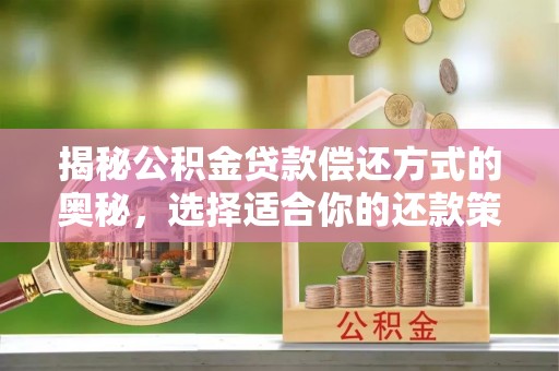 丰南揭秘公积金贷款偿还方式的奥秘，选择适合你的还款策略